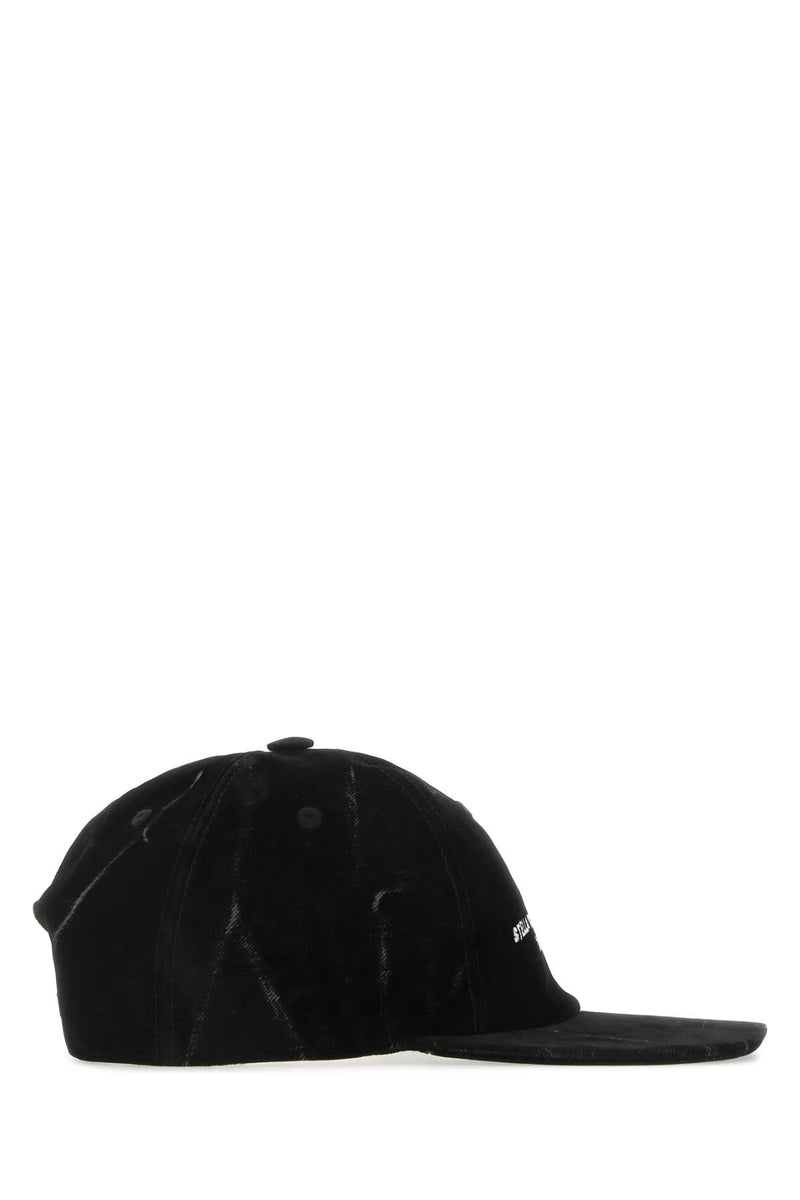 Stella Mccartney Hat Velvet Baseball Cap — Black Caps