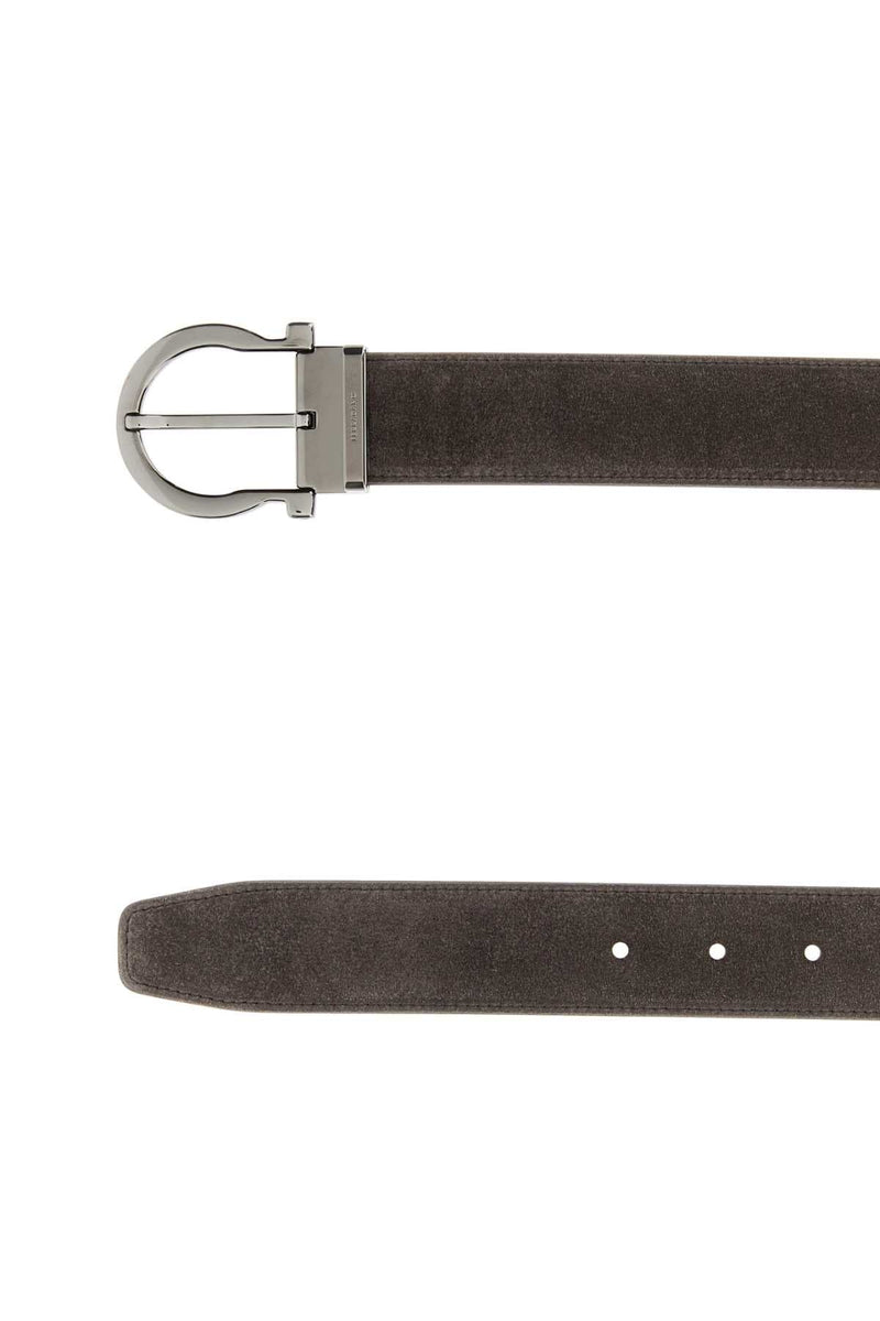 Ferragamo Gancio Belt — Brown