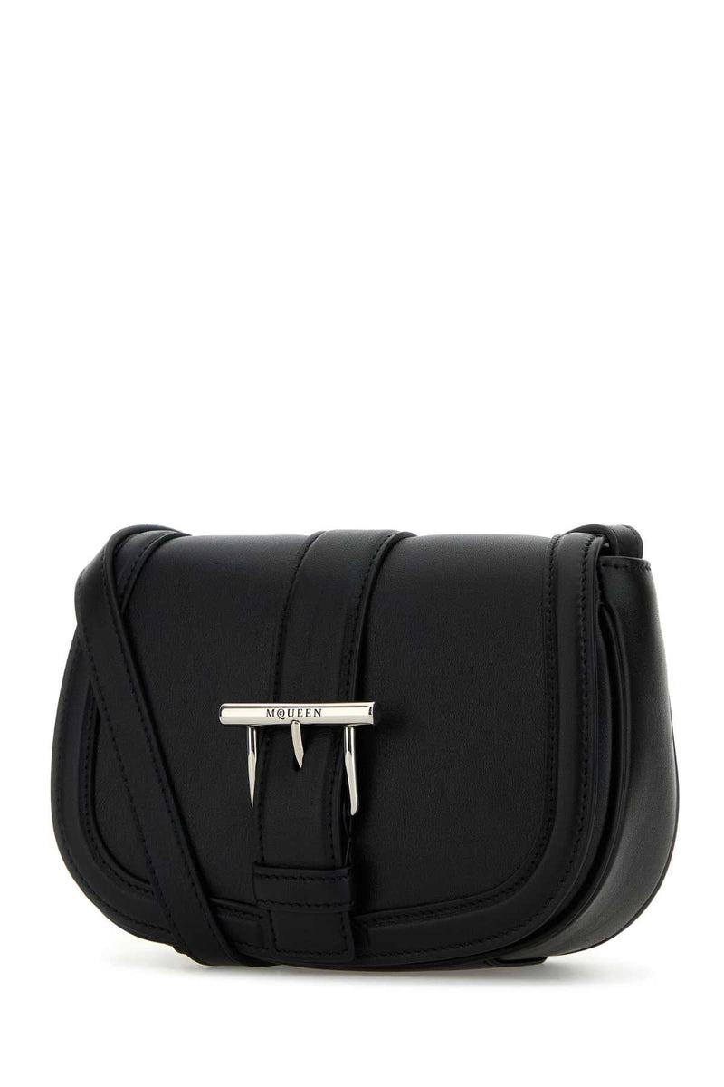 Alexander Mcqueen Satchel Mini Bag — Black T-bar