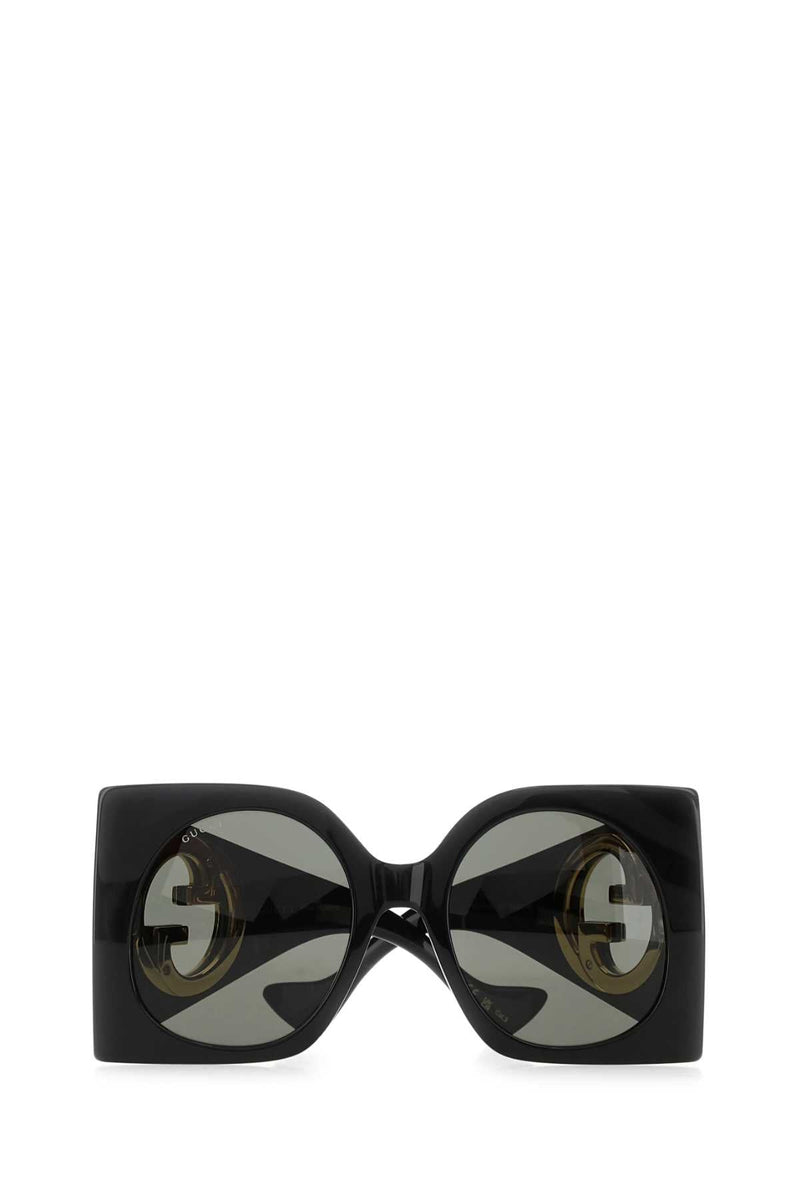 Gucci Oversized Acetate Sunglasses — Black Exterior