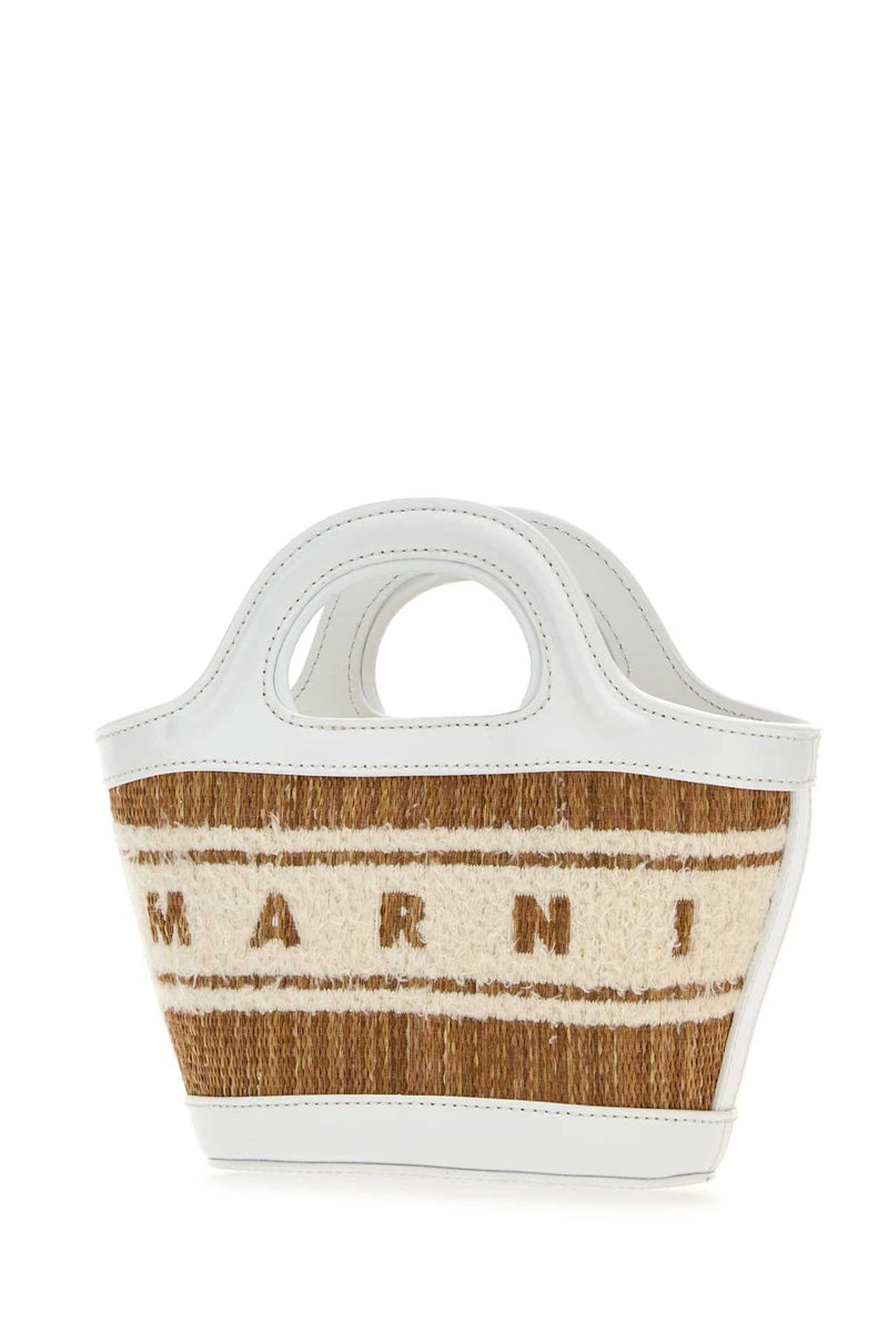 Marni Tropicalia Micro Top Handle Bag — White