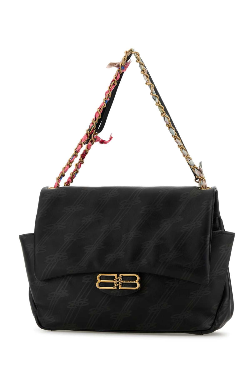 Balenciaga Darling Chain Shoulder Bag — Black