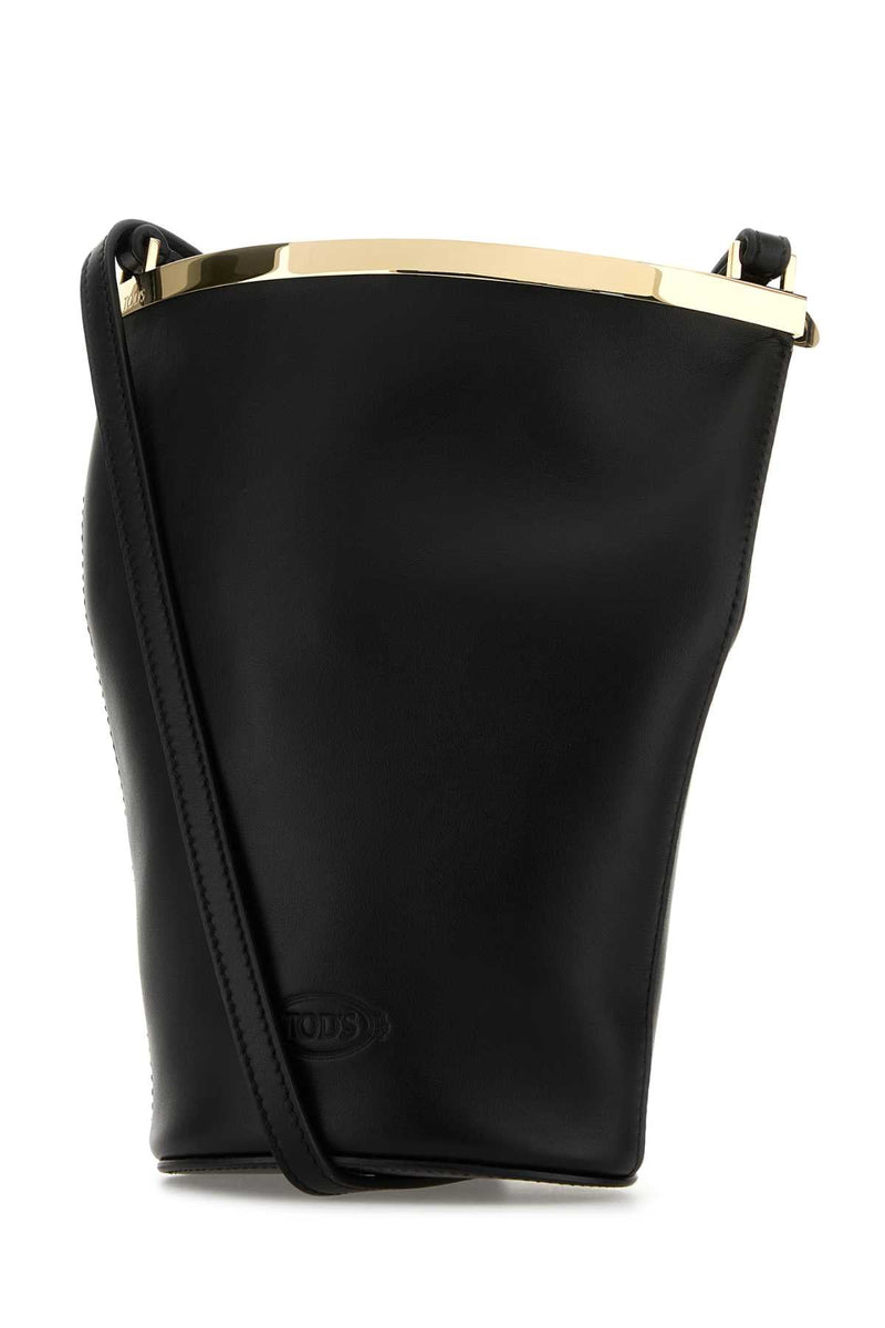 Tods Secchiello Bucket Bag — Black 1calfskintgl