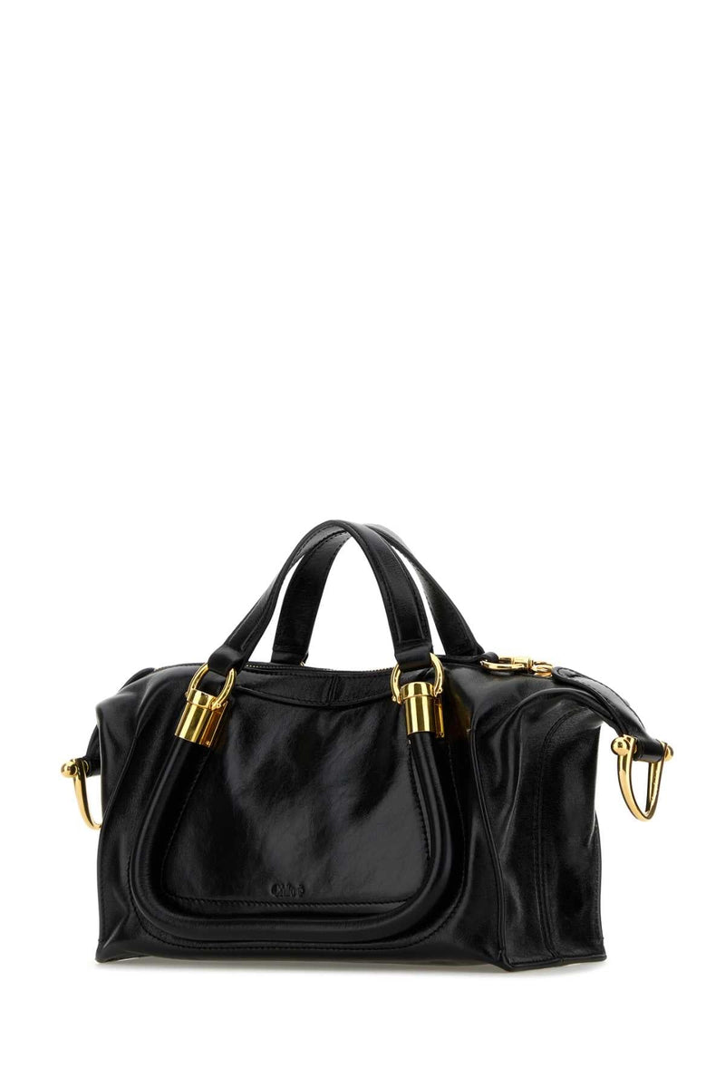 Chloé Paraty 24 Top Handle Bag — Black