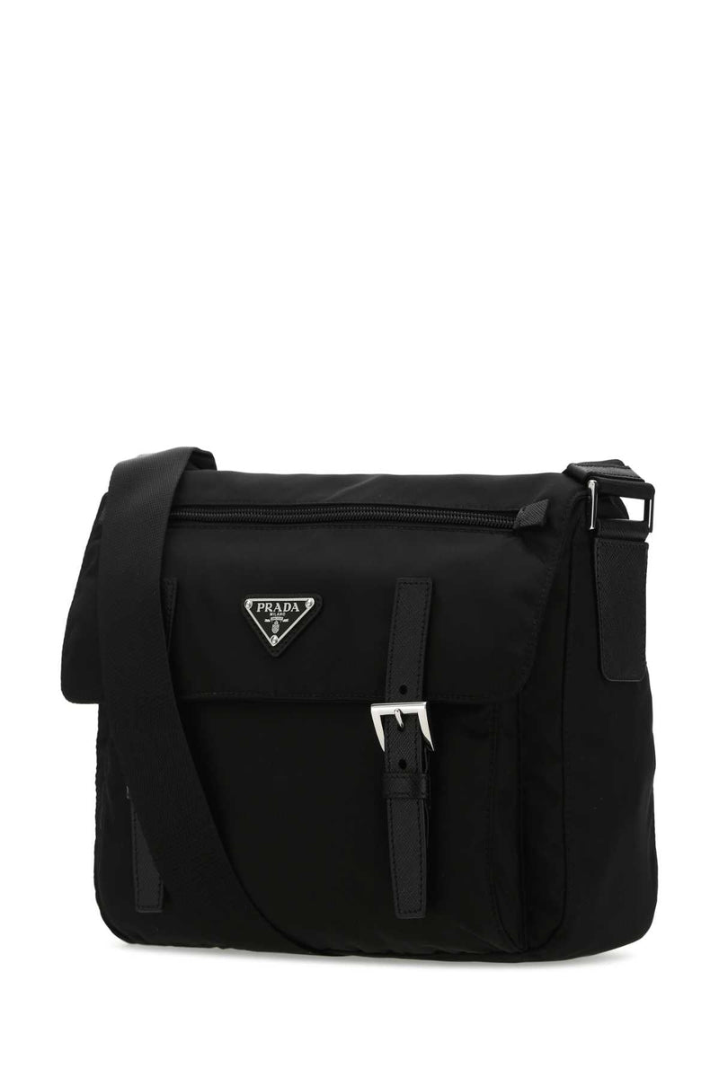 Prada Crossbody Bag — Black Poliammidericiclata-vitello
