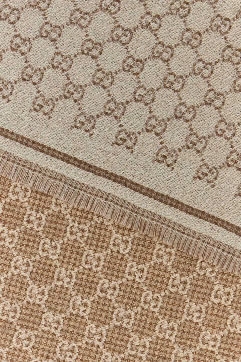 Gucci Stenmix Scarf — Beige Wo Vi Mz Pa Scarfs