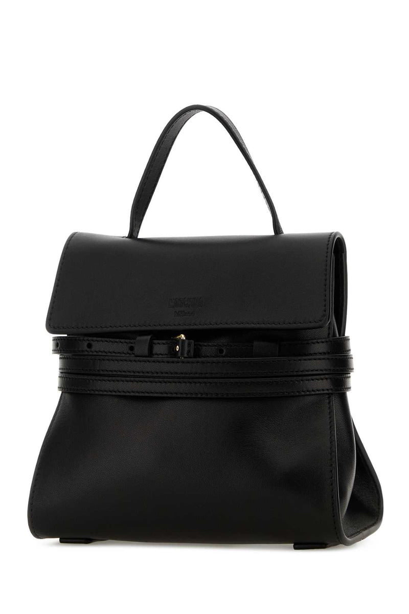 Moschino Top Handle Bag — Black