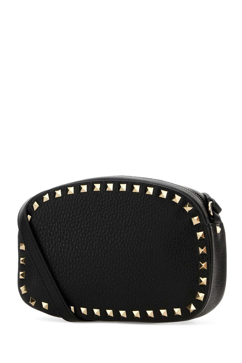Valentino Garavani Case Crossbody Bag — Black Calf Leather - Bos Taurus