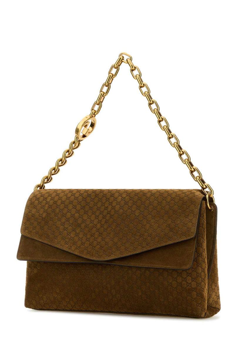 Gucci With Shoulder Bag — Brown Calf Skin