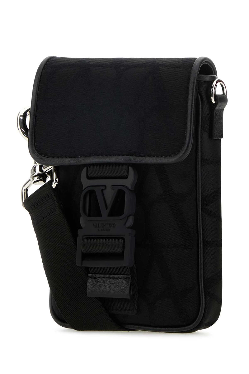 Valentino Garavani Toile Iconographe Card Case — Black Cases