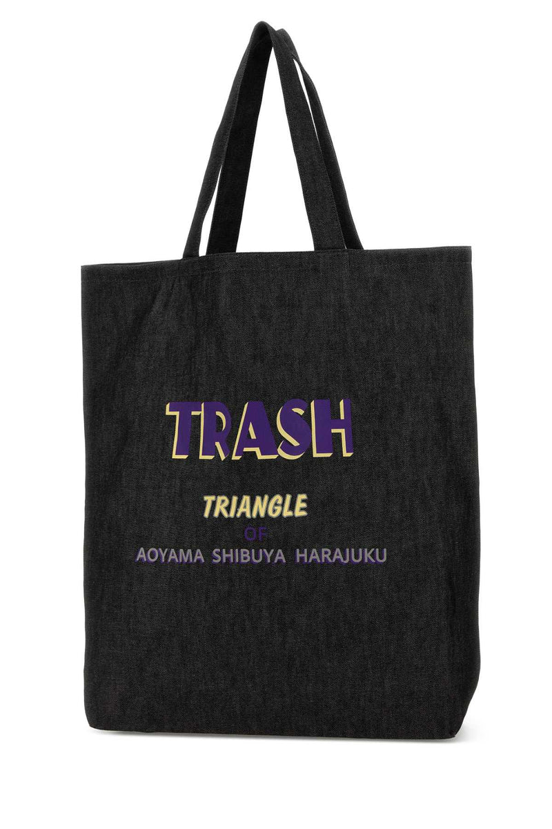 Needles Tote Bag — Black Exterior: Fabric