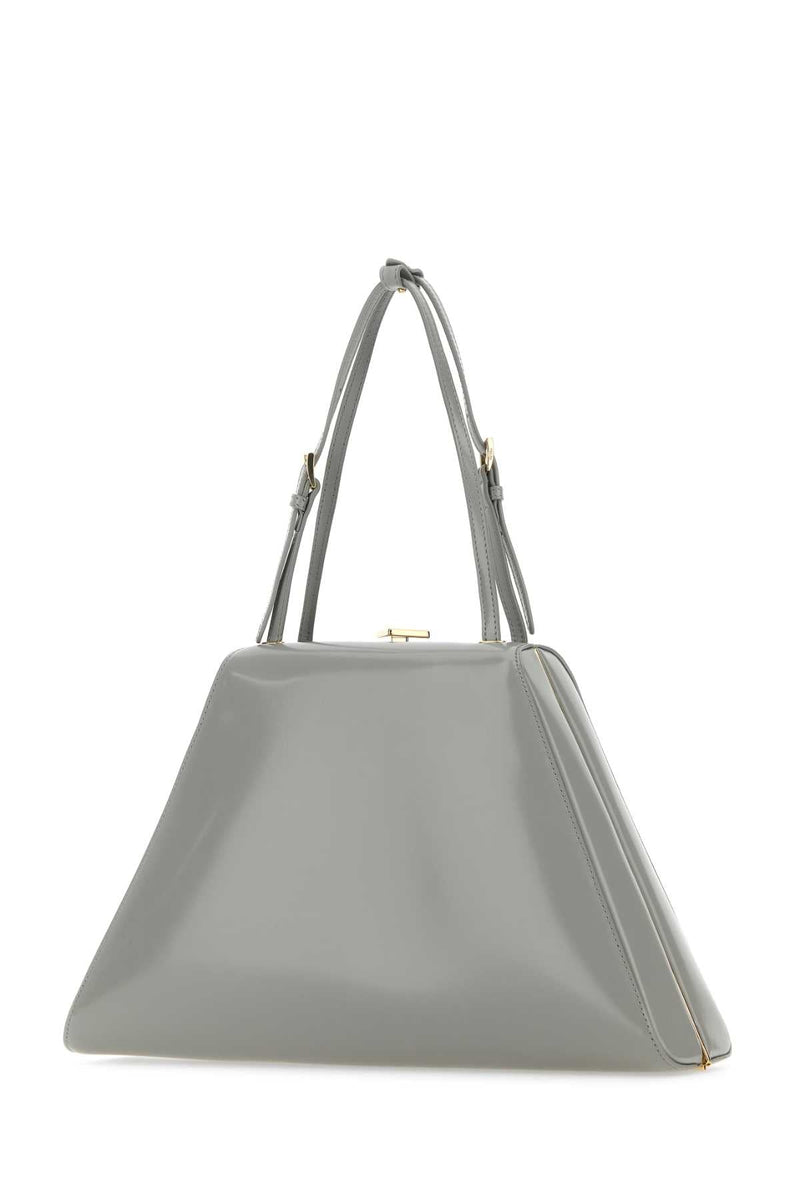 Prada Nube Shoulder Bag — Gray Vitello