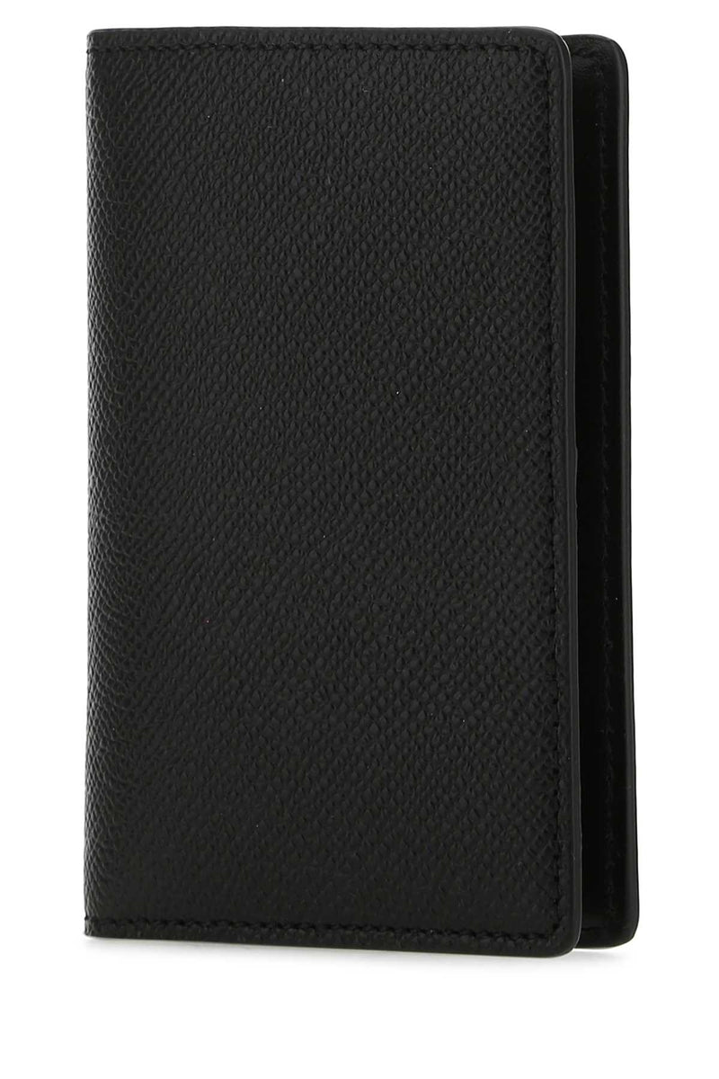 Maison Margiela Holder Card — Black Exterior: Leather Wallet