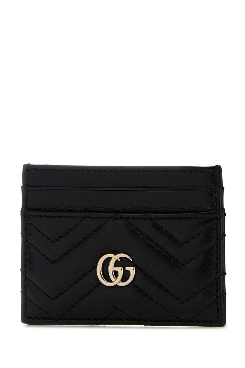 Gucci Cards Card Case — Black Lamb Wallet