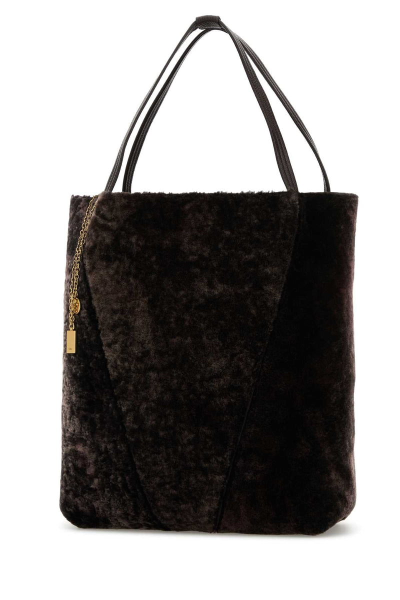 Chloé Spin Tote Bag — Brown