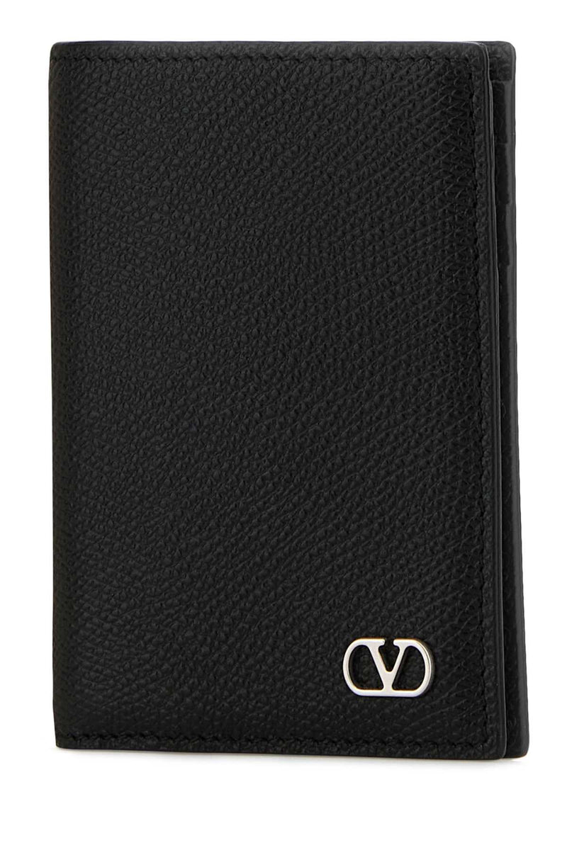 Valentino Garavani Holder Card Case — Black Calf Leather - Bos Taurus Cases