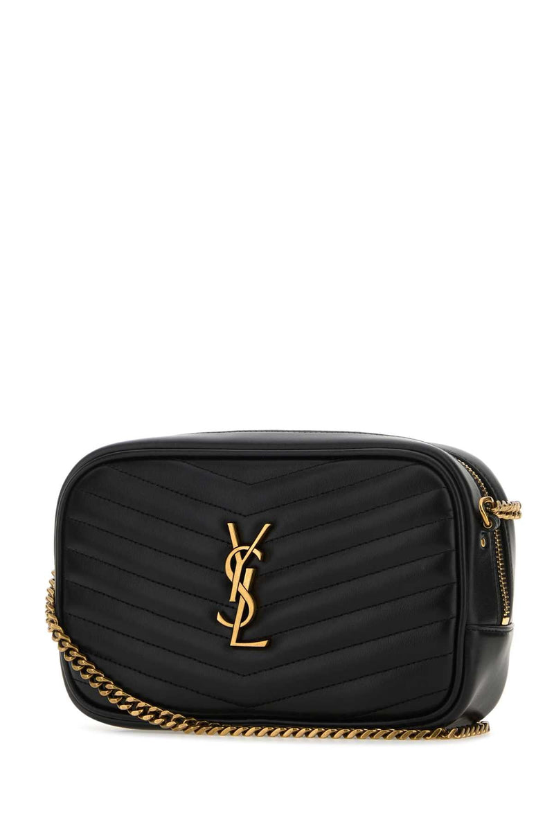 Saint Laurent Mono Crossbody Bag — Black