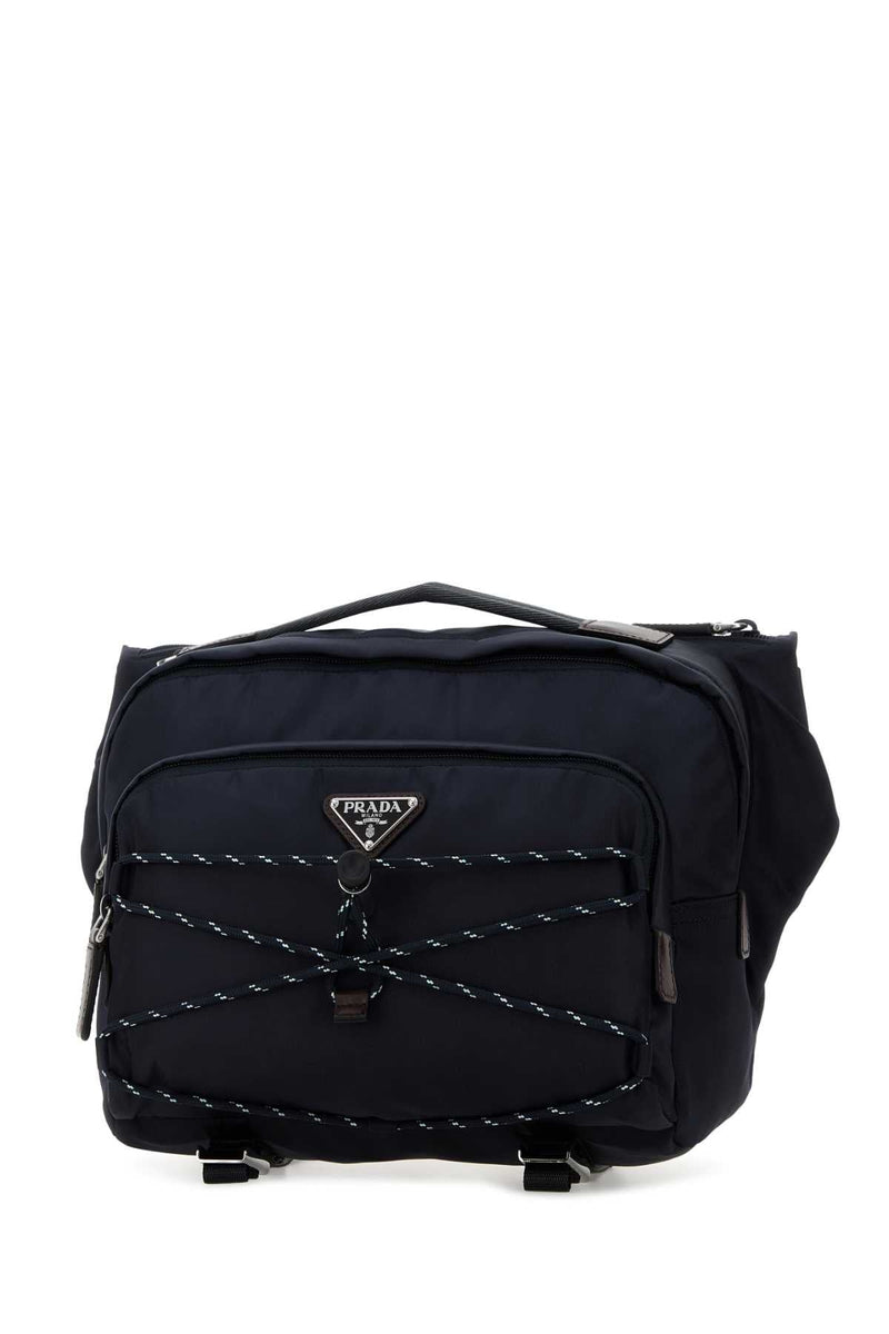 Prada Speedrock Belt Bag — Navy