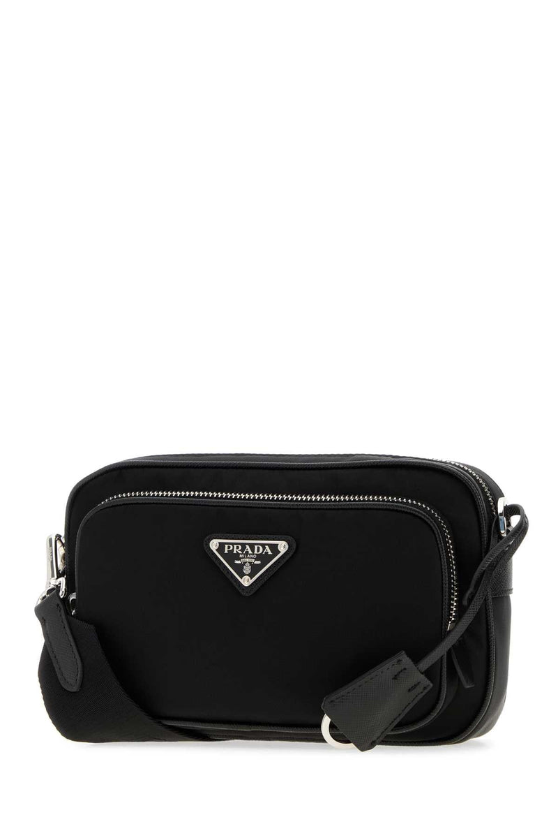 Prada Re-Nylon Crossbody Bag — Black