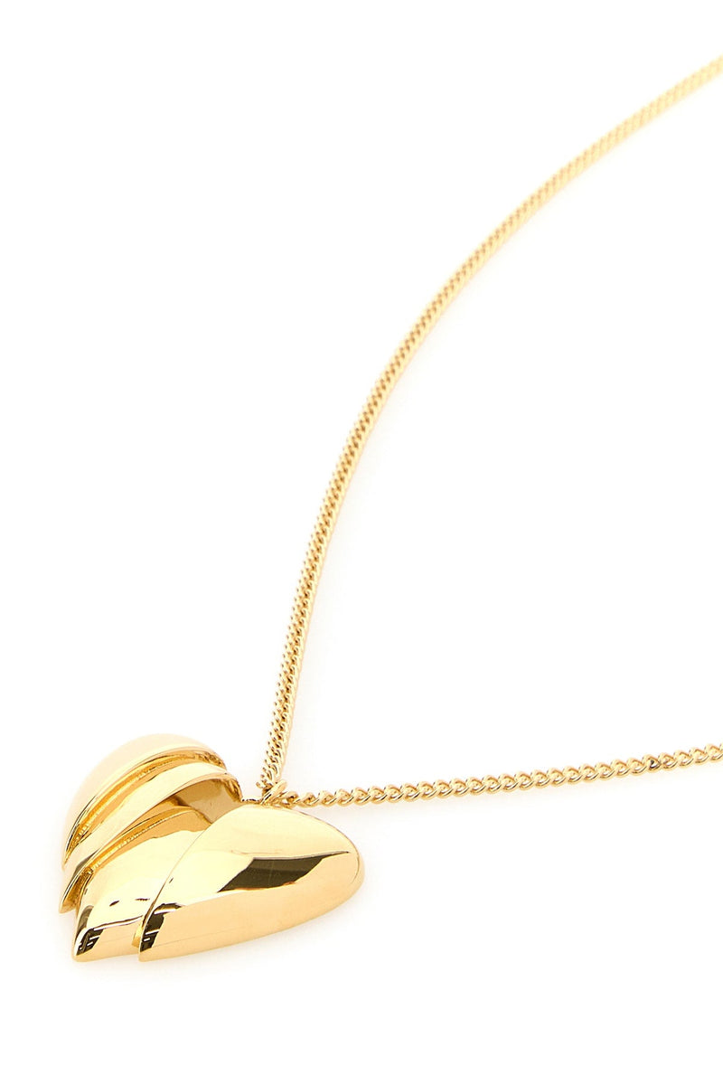 Amina Muaddi Heartbreaker Necklace — Gold Necklaces
