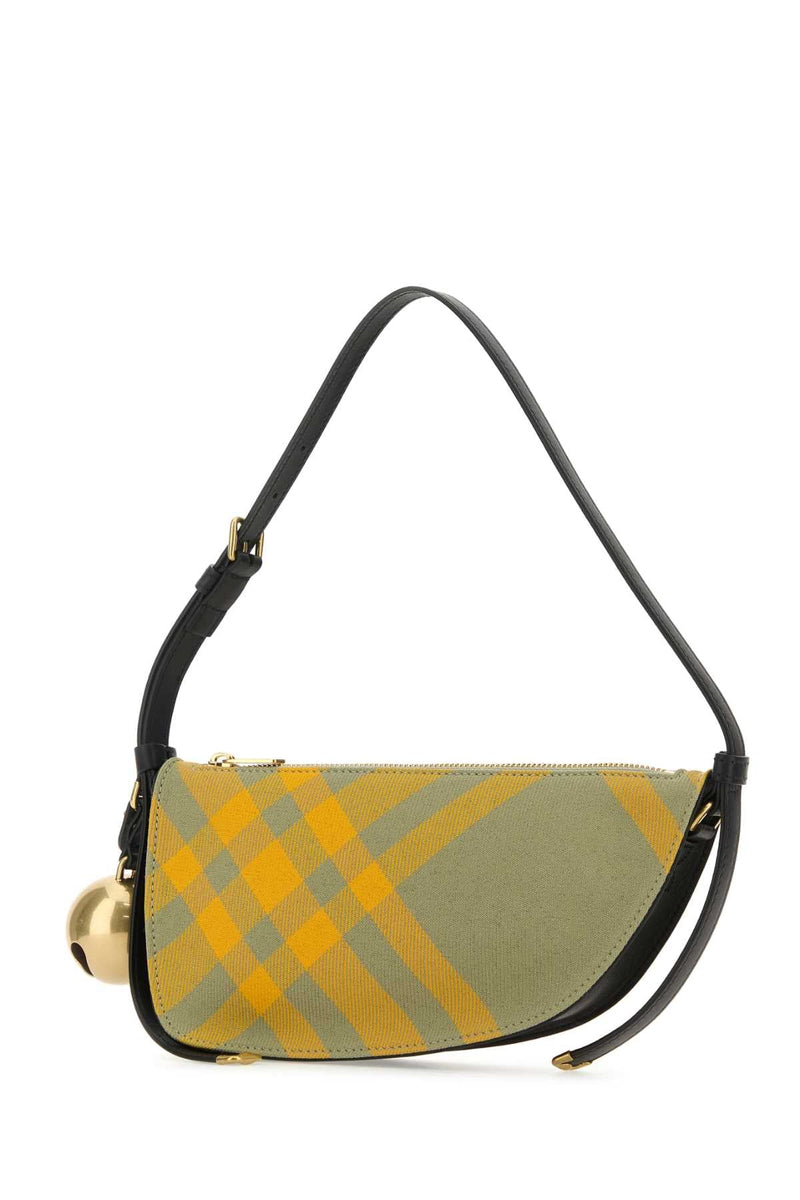 Burberry Shield Shoulder Bag — Beige