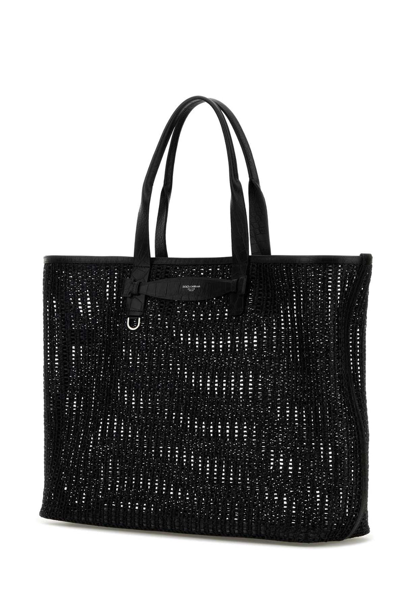 Dolce & Gabbana Intreccio Tote Bag — Black