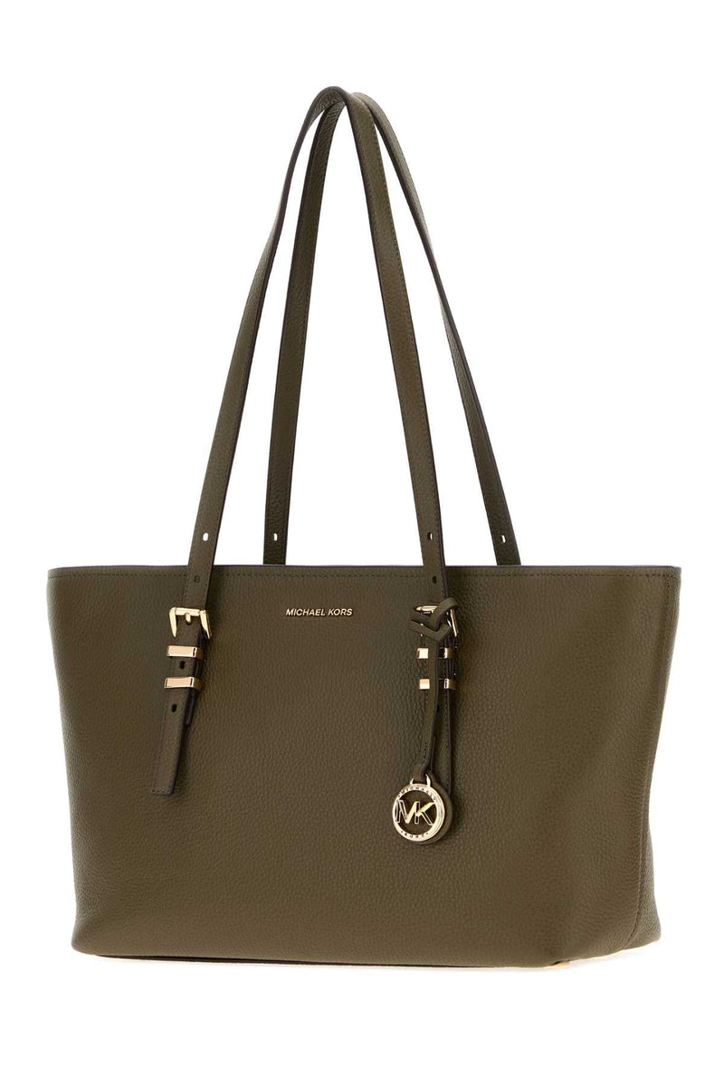 Michael By Kors Quinn Shoulder Bag — Green