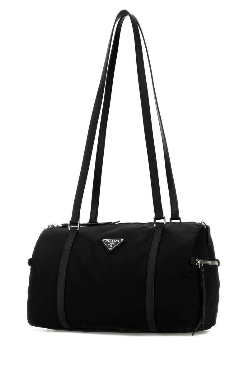 Prada Bauletto Shoulder Bag — Black