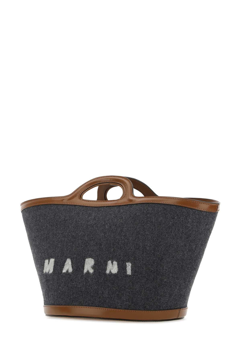 Marni Tropicalia Tote Bag — Gray