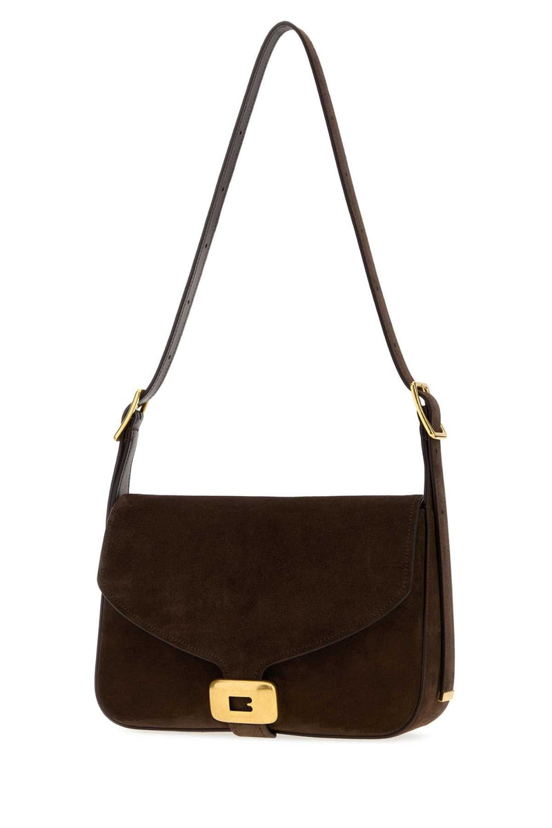 Balenciaga Clicca Shoulder Bag — Brown