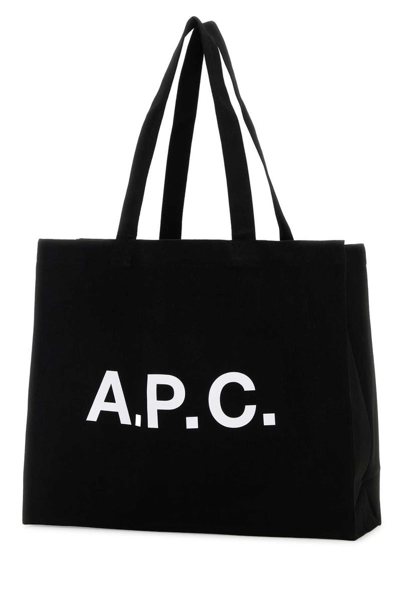 A.p.c. Diane Tote Bag — Black Cotton