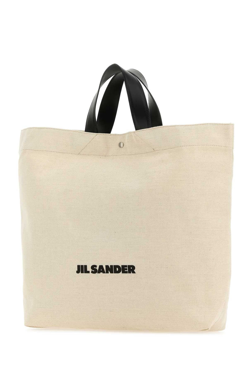 Jil Sander Canvas Tote Bag — Beige