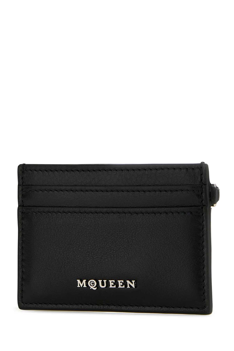 Alexander Mcqueen Card Case — Black Wallet