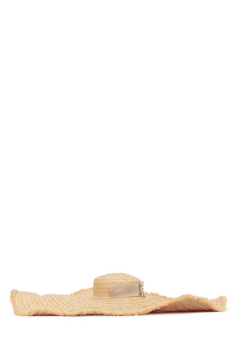 Roger Vivier Rv Sun Hat — Beige Rafia