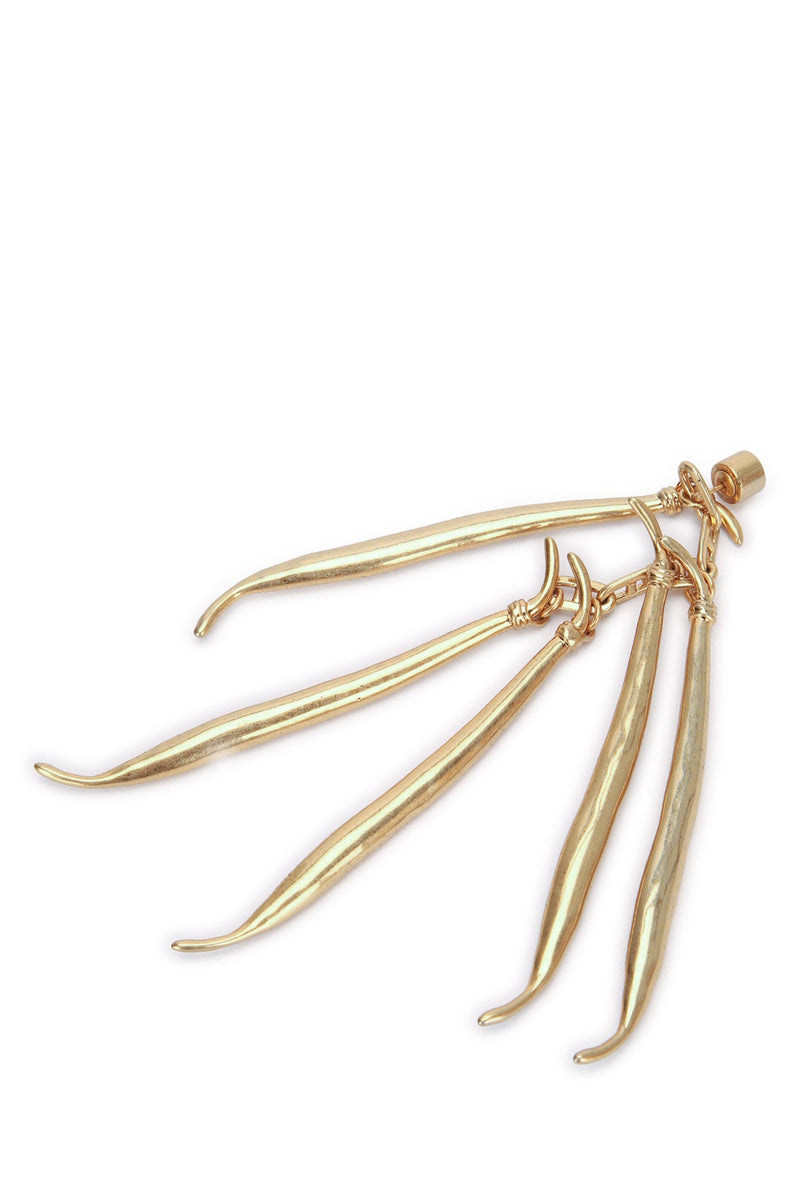 Jacquemus Les Boucles Haricots Earrings — Gold Principal:brass Aluminium