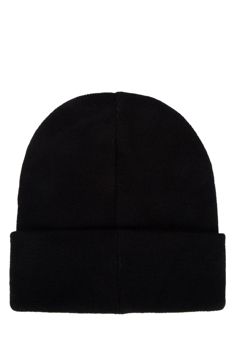 Barbour Kids Boys Ribbed Knit Beanie — Black Wool Blend Beanies