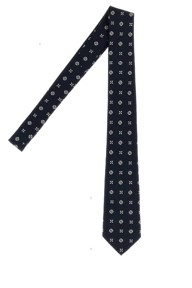 Saint Laurent Petits Necktie — Navy Exterior: Silk Lining: Neckties