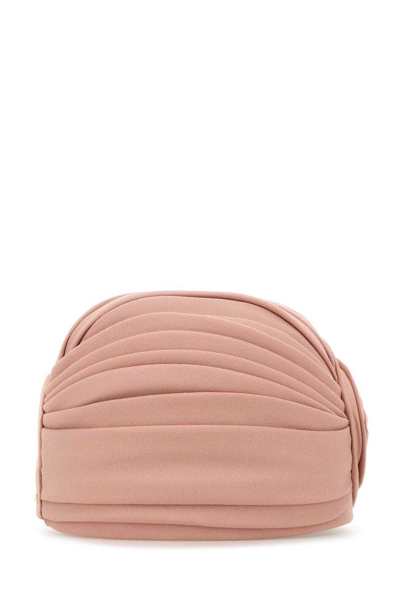 Valentino Garavani Turbante Virgin Wool Turban Winter Hat — Pink