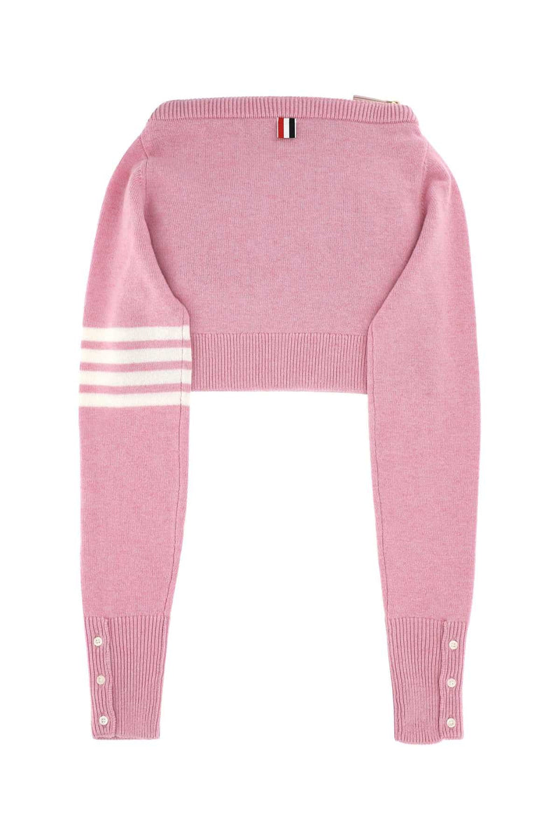 Thom Browne Merino Wool Clutch — Pink