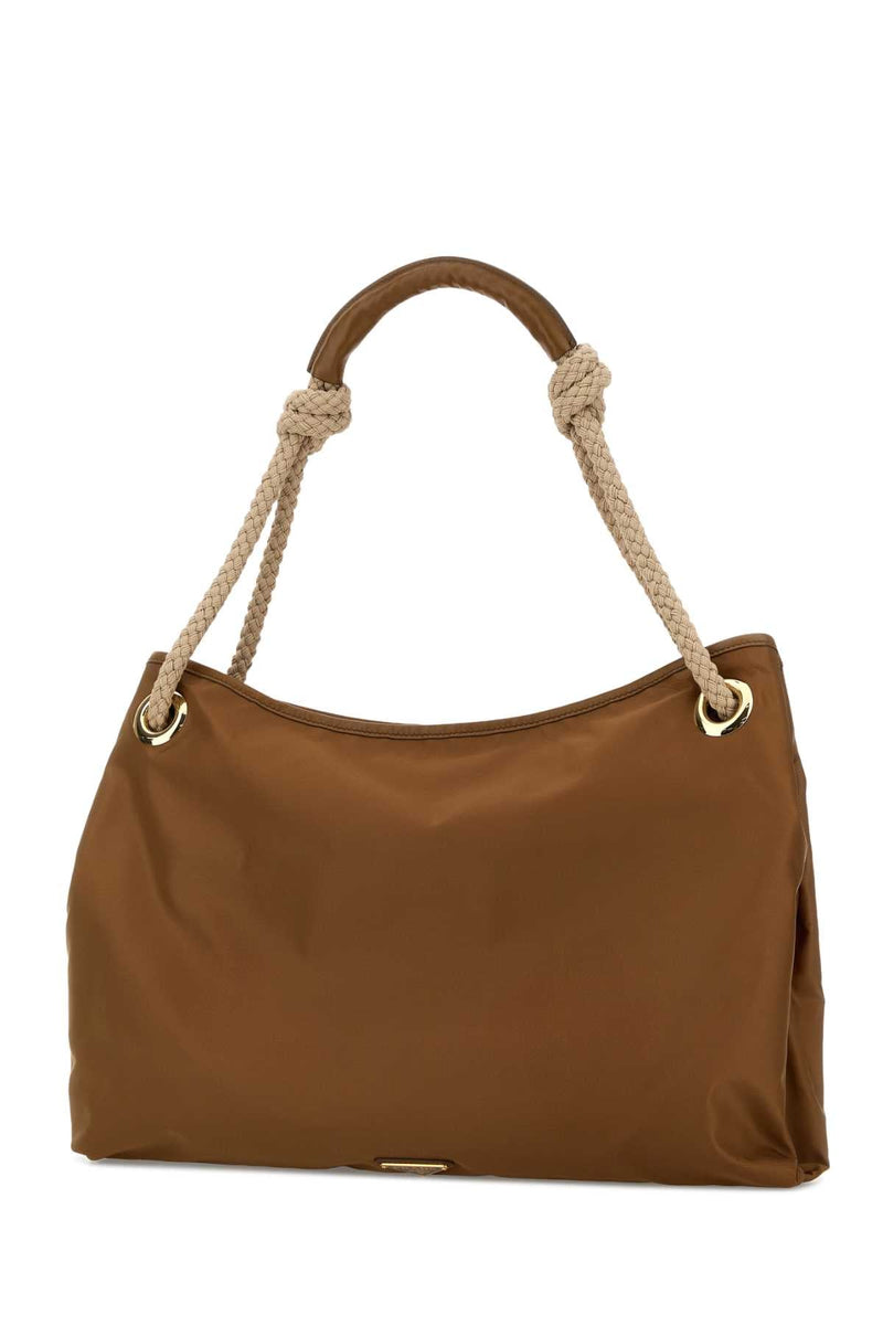 Prada Sacca Shoulder Bag — Brown