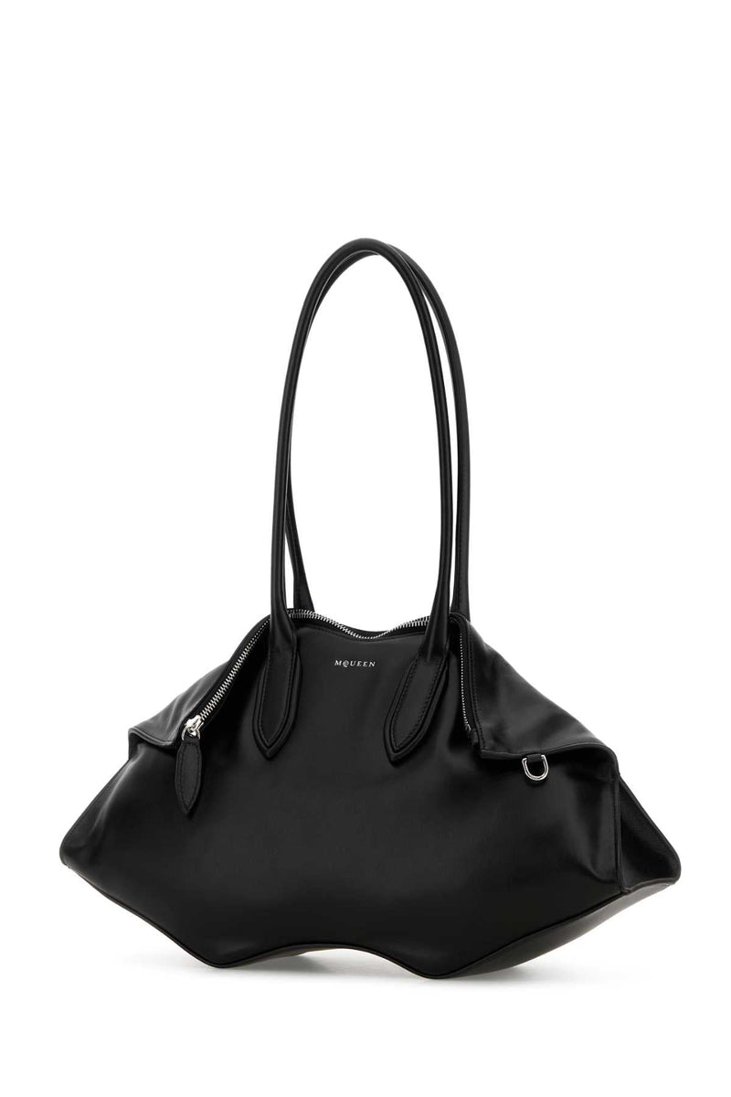 Alexander Mcqueen Manta Shoulder Bag — Black