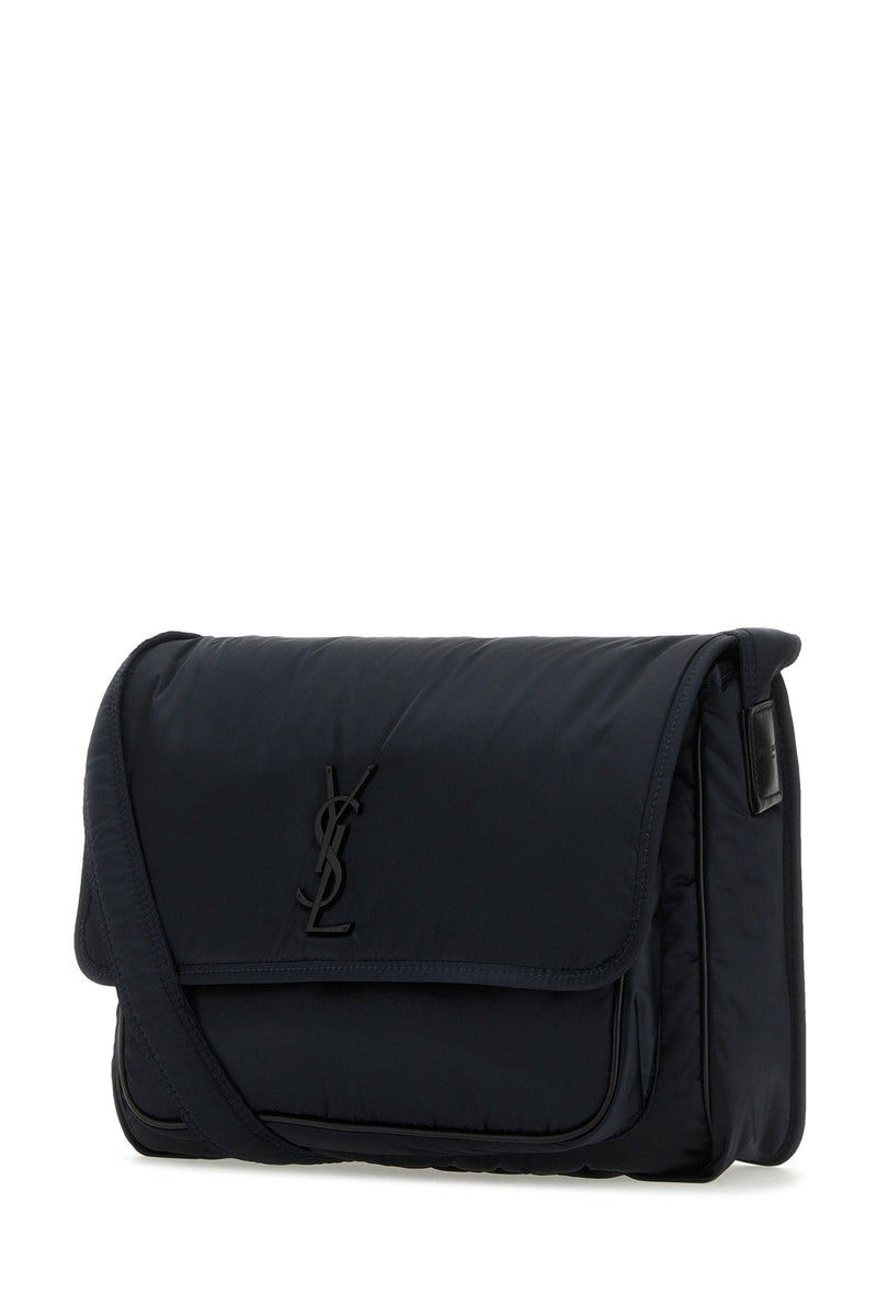 Saint Laurent Quilted Nylon Crossbody Bag — Black Z_new Soft Nylongoya Lux