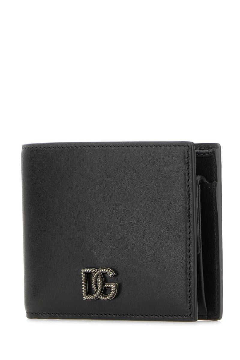 Dolce & Gabbana Vitello Leather Wallet — Black