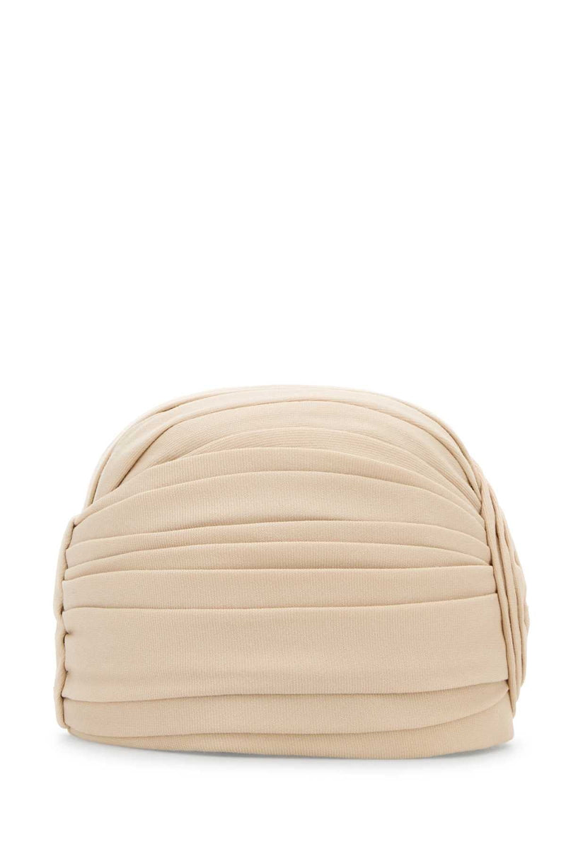 Valentino Garavani Turbante Wool Turban — Beige Winter Hats