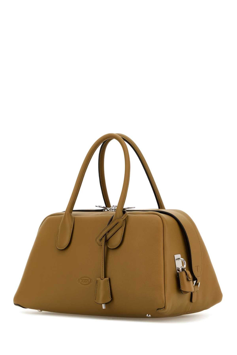 Tods Darsena Top Handle Bag — Beige