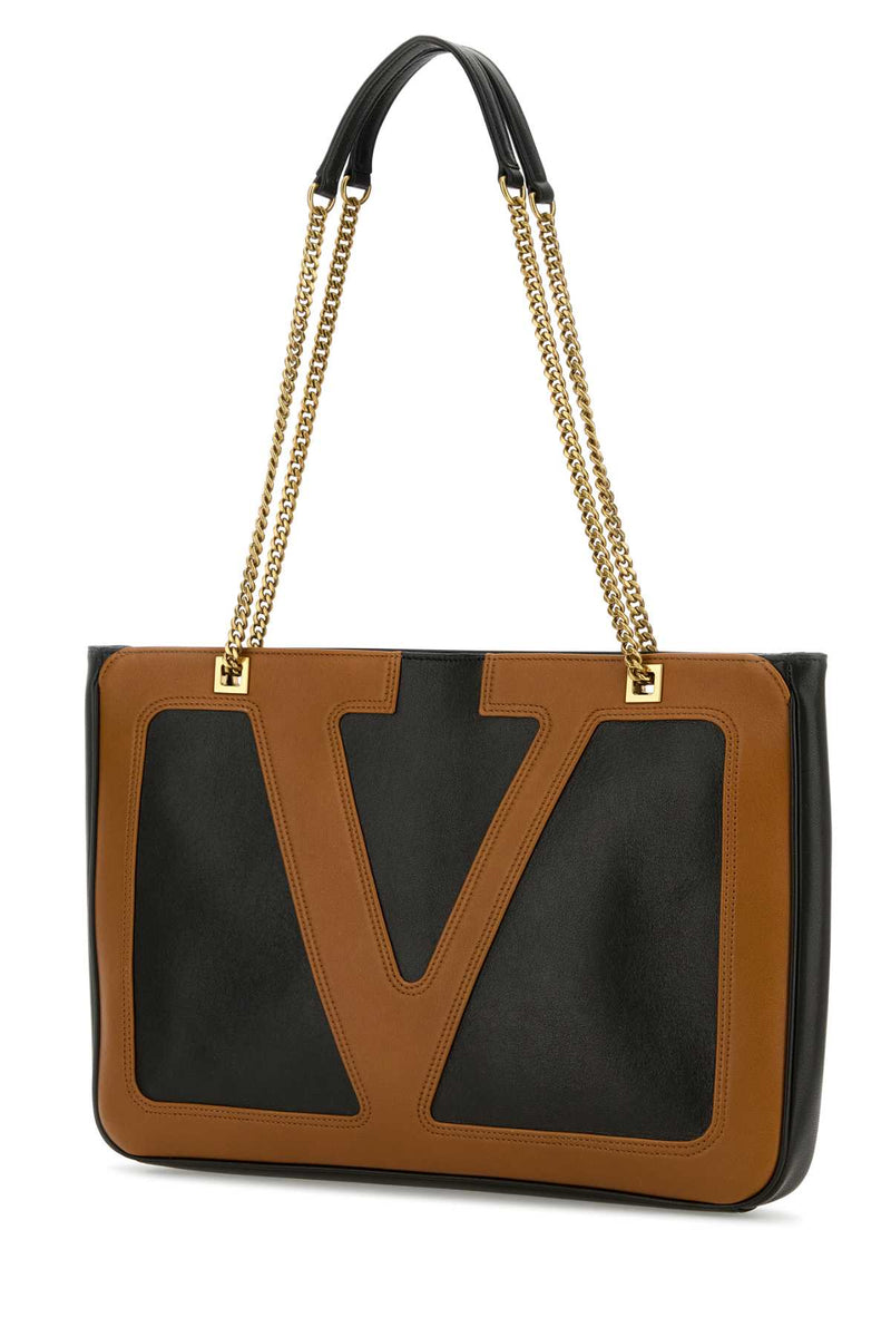 Valentino Garavani Tote Shoulder Bag — Black