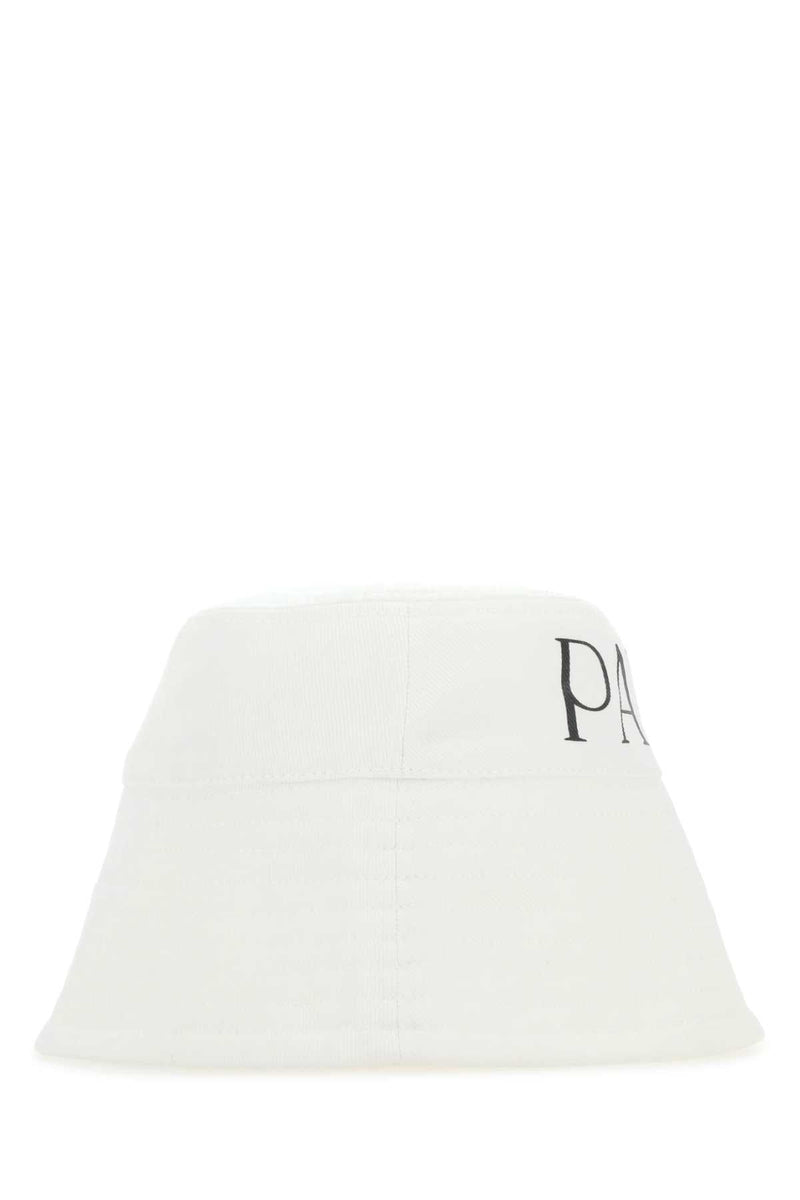Patou Fascia Canvas Bucket Hat — White Co - Cotton