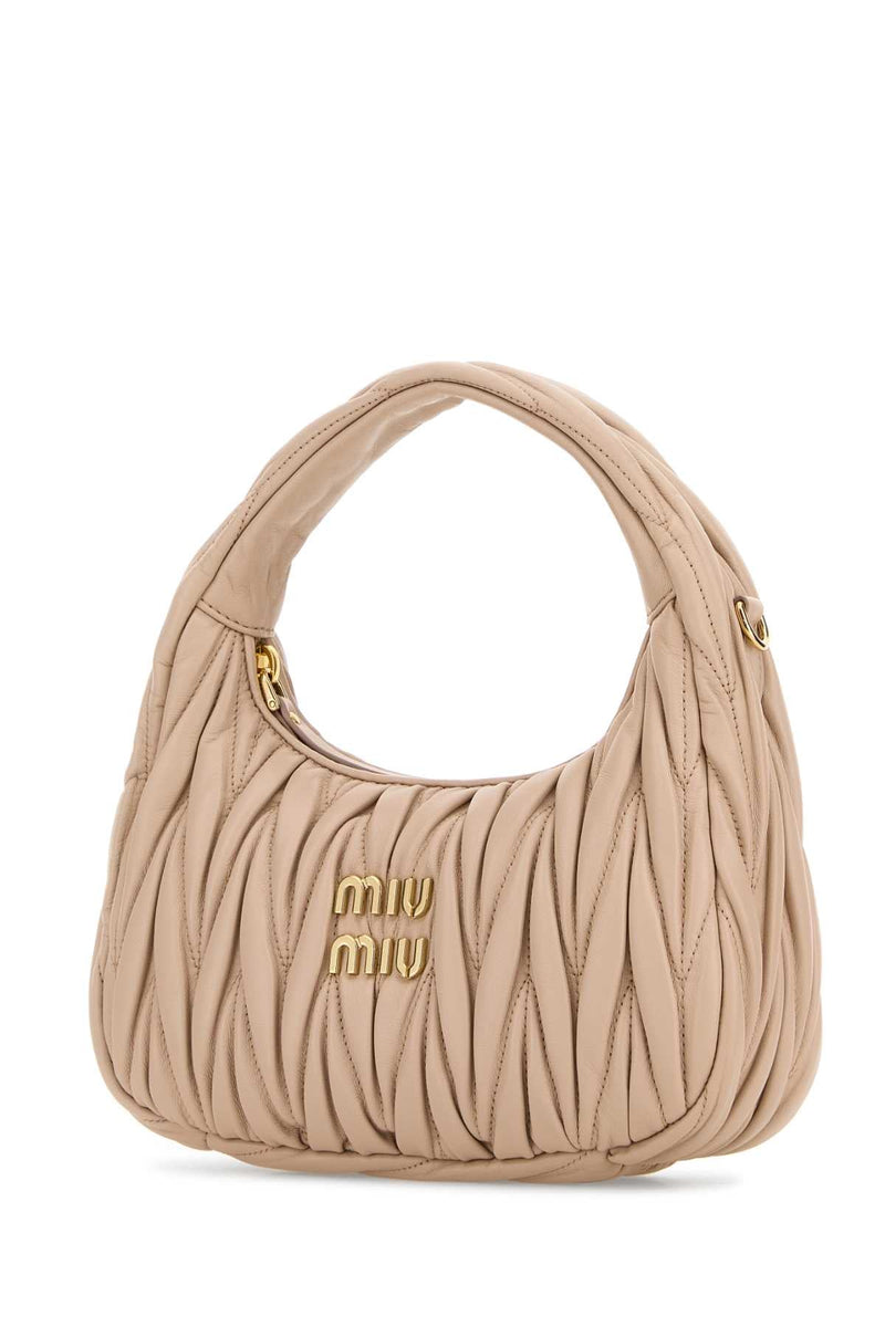 Miu Miu Wander Shoulder Bag — Pink Agnello