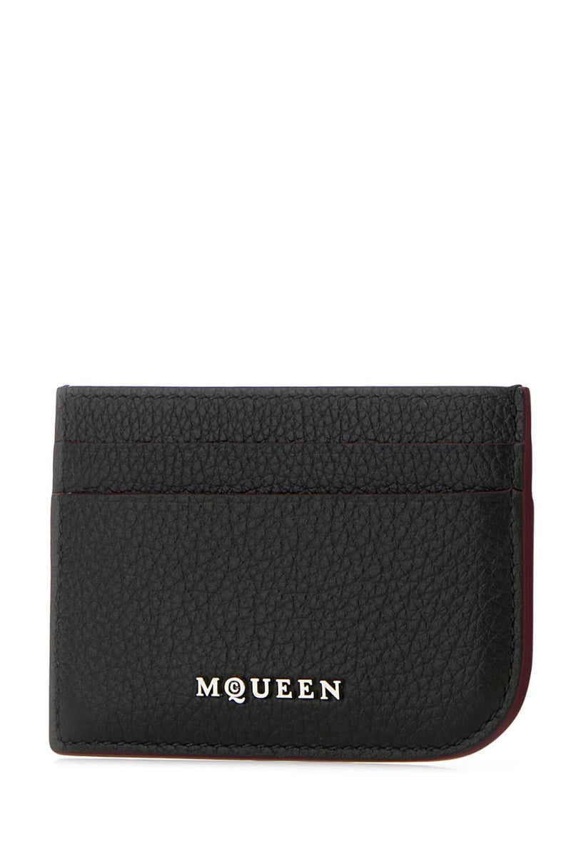 Alexander Mcqueen Sling Card Case — Black Wallet