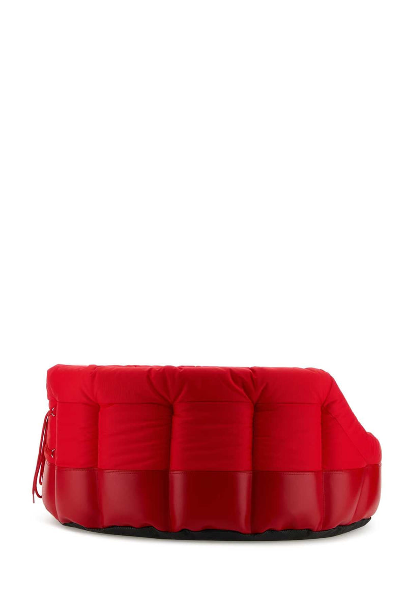 Red Fabric Poldo Dog Couture X Moonboot Doghouse Exterior: Extra-Accessori Accessory